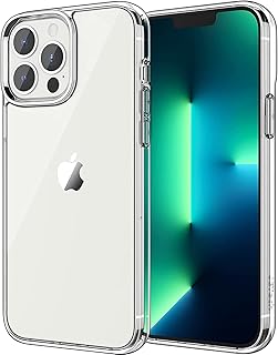 JETech Case for iPhone 13 Pro 6.1-Inch, Non-Yellowing Shockproof Phone Bumper Cover, Anti-Scratch Clear Back (Clear)